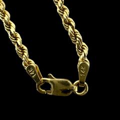 14K Yellow Gold Rope 24